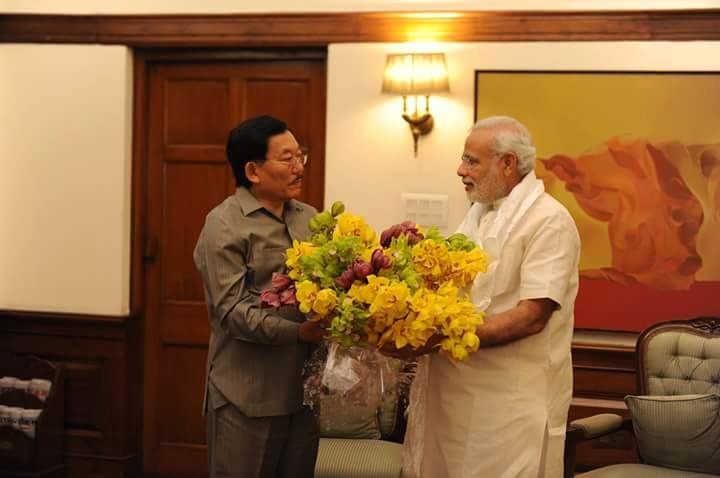 Former CM of Sikkim calls on Prime Minister Modi and Home Minister Amit Shah in New Delhi