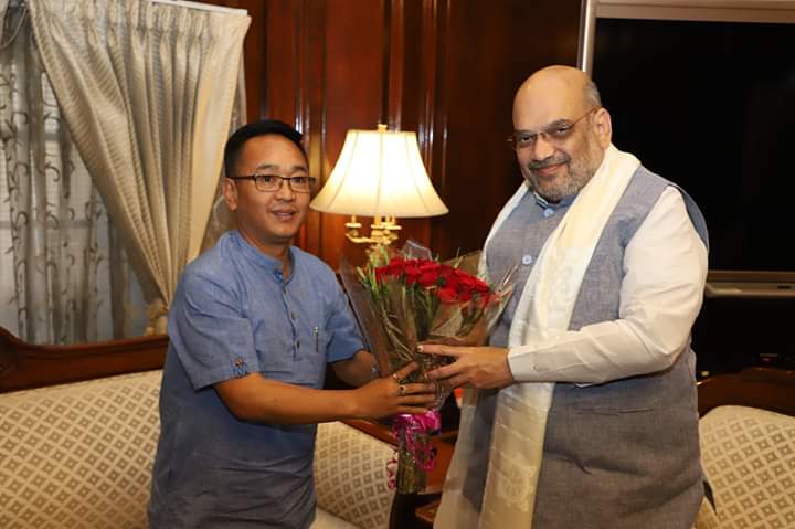 Chief Minister GOLAY MEETS UNION HOME MINISTER