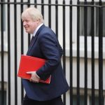 Boris Johnson arrives at Buckingham Palace to be appointed Britain’s next prime minister