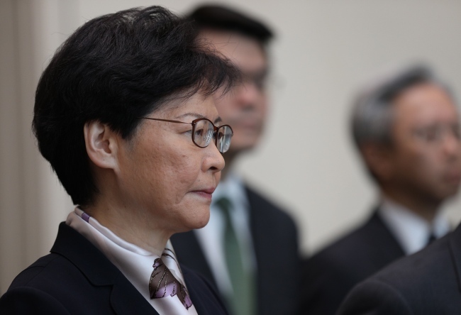 Carrie Lam: Zero tolerance for violent acts