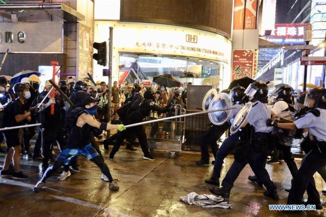 Hong Kong protests turn violent, several policemen injured