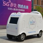 Unmanned 5G delivery vehicle tested on road in Nanjing