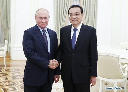 Chinese premier meets Putin on bilateral ties