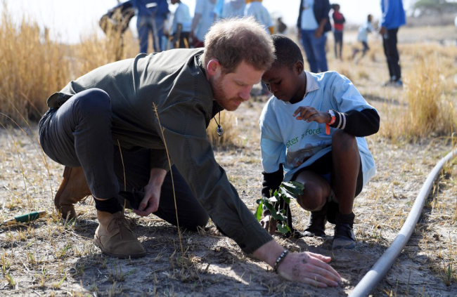 Climate change ‘race against time’, Prince Harry says in Botswana