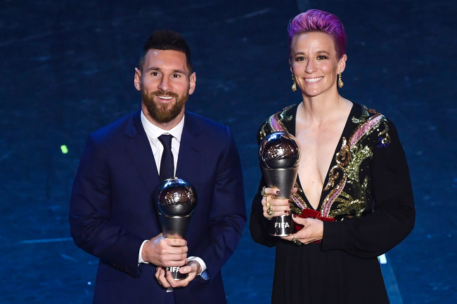 Messi wins FIFA player of the year as Ronaldo skips ceremony