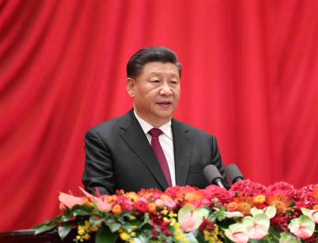 Xi stresses unity, striving for national rejuvenation at PRC anniversary reception