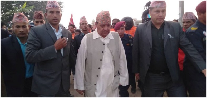 Former King visits Kapilvastu Festival, thousands of local greet him