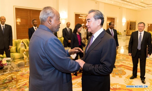 Djibouti president meets with Chinese FM, eyes enhanced cooperation in blue and digital economies