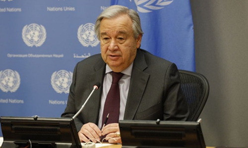 Guterres connects on global warming