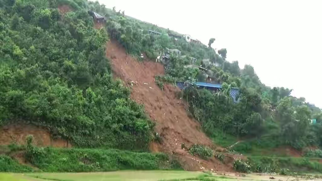 Two persons of a family missing in the Taplejung landslide