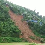 Five workers buried in landslide