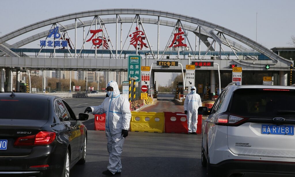 N.China’s Shijiazhuang locks down outbound traffic after spike in COVID-19 cases