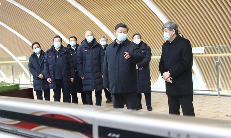 Xi inspects Zhangjiakou competition zone of Beijing 2022