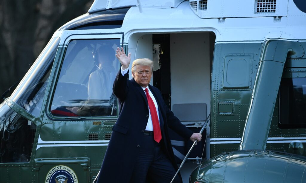 Trump leaves White House before Biden’s inauguration