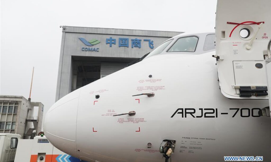 China Aircraft Leasing Group Holdings signs agreement with COMAC for 60 ARJ21 planes