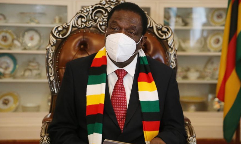 Zimbabwean president expresses gratitude to China for donating COVID-19 vaccine