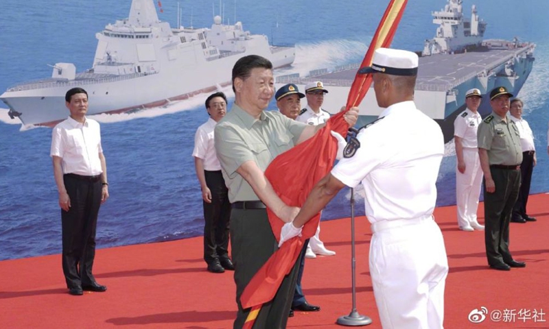 Xi attends commissioning of 3 naval vessels, signaling ‘China’s determination to manage S.China Sea’