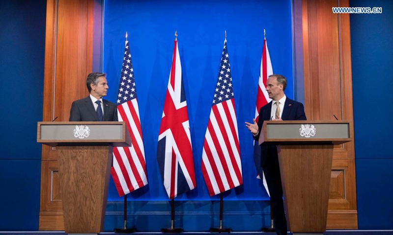 UK, US foreign ministers meet on COVID-19, free trade deal