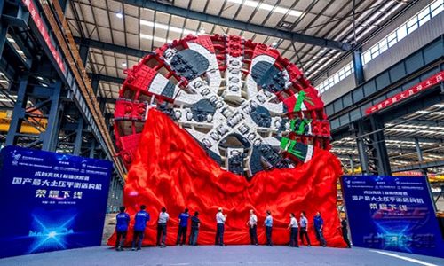 China launches largest self-built shield tunneling machine with adorable ‘panda’ outfit