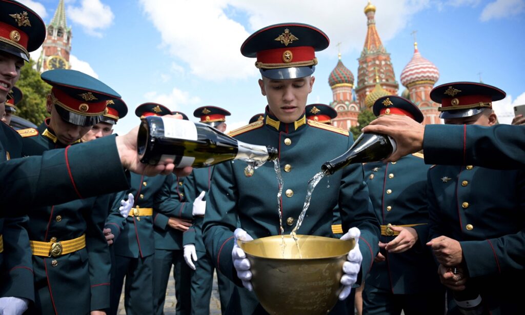 Russians uncork