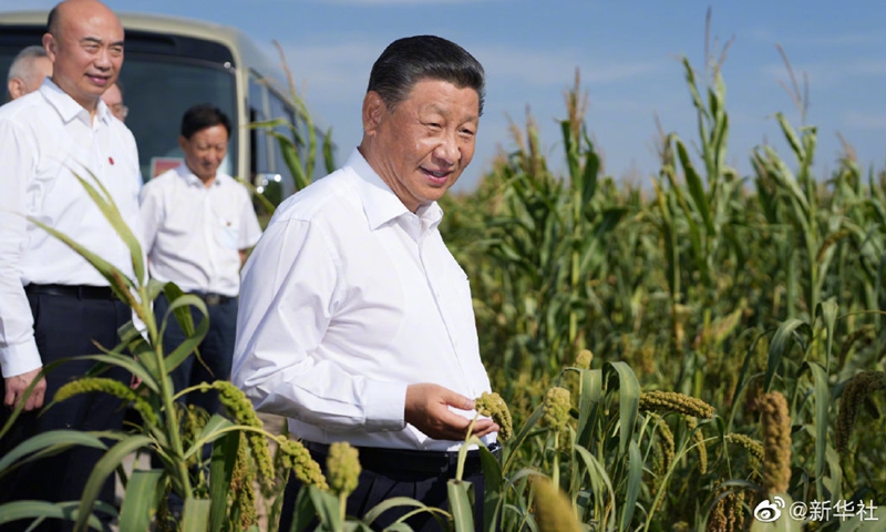 Xi inspects northwest China’s Shaanxi Province