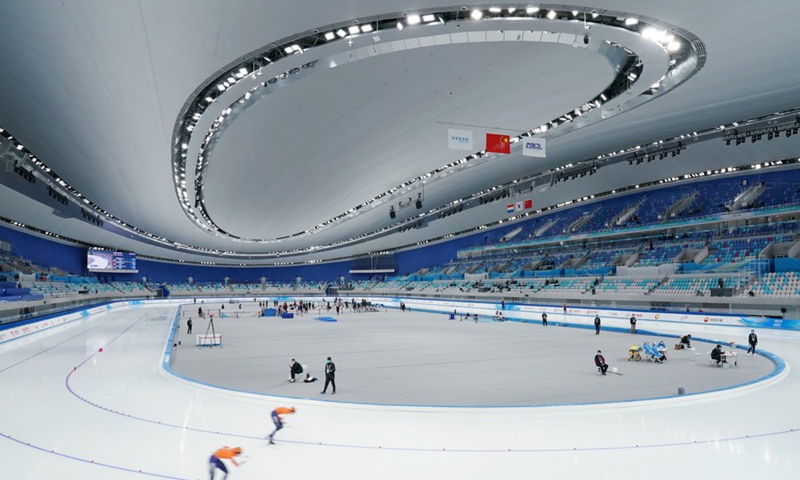 Speed skating competition an anti-epidemic rehearsal for Winter Olympics