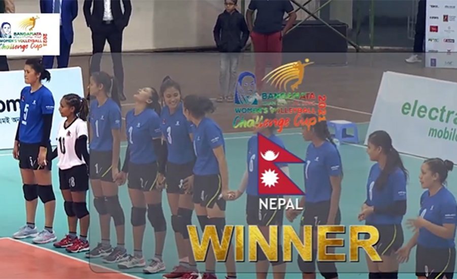 Nepal wins the Asian Central Zone Volleyball Challenge Cup