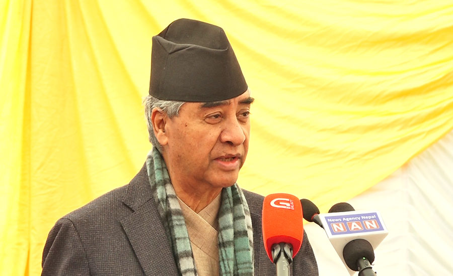 Deuba in internal discussion after meeting Madhav Nepal