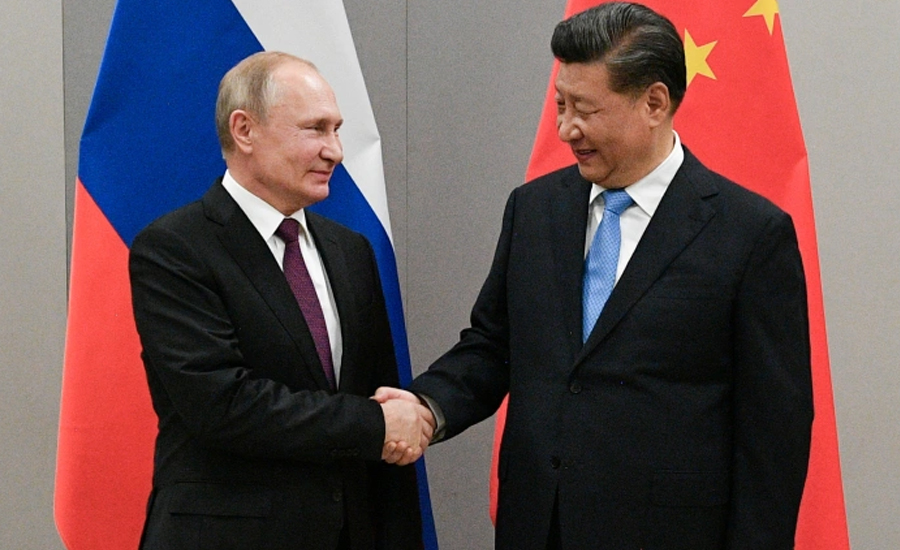 Putin and Xi Jinping are holding talks.