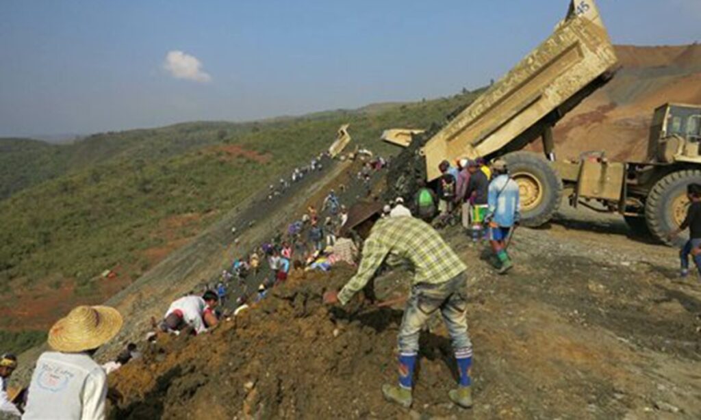 1 dead, 70 missing after landslide at Myanmar jade mine