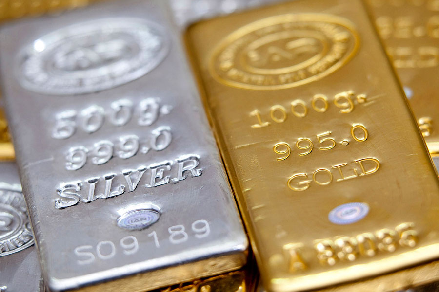 Gold and silver prices rose