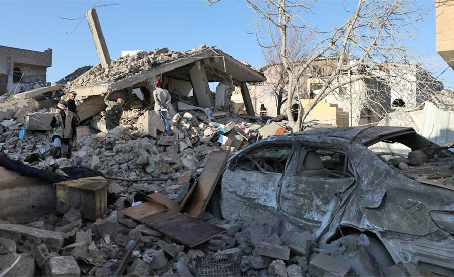 At least 20 people, including a Huthi commander, have been killed in air strikes in Yemen