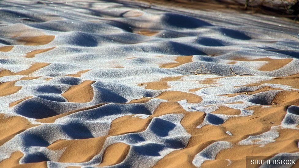 Snowfall in the Sahara Desert