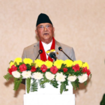 UML president Oli reached Sankhuwasabha