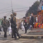 President Bhandari lays wreath at the statue of Prithvi Narayan Shah