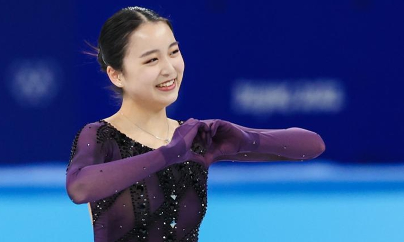 Figure skater Zhu Yi finally smiles after finishing her performance, ‘proud to be a Chinese’