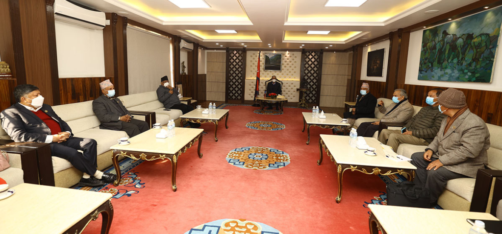 Meeting of the ruling coalition is being held