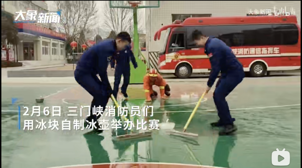 Self-made curling goes viral amid Beijing Winter Olympics