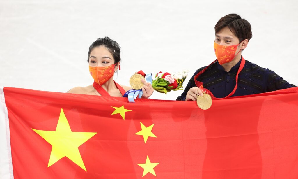 Be each other’s bridge: China’s figure skating pair Han Cong/Sui Wenjing wins Olympic gold