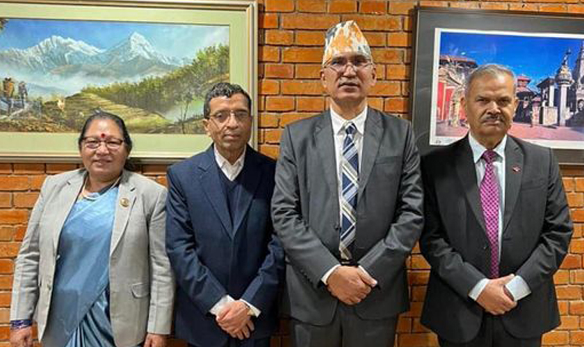 UML leader Poudel leaves for China