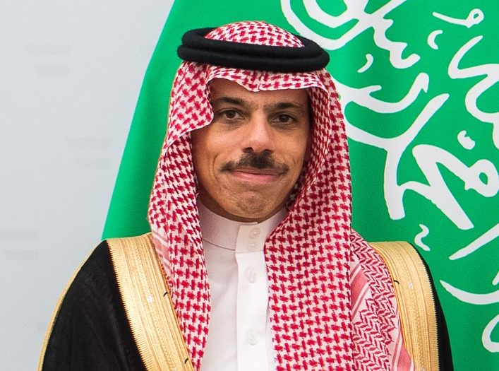 Saudi Arabia’s Foreign Minister arriving today