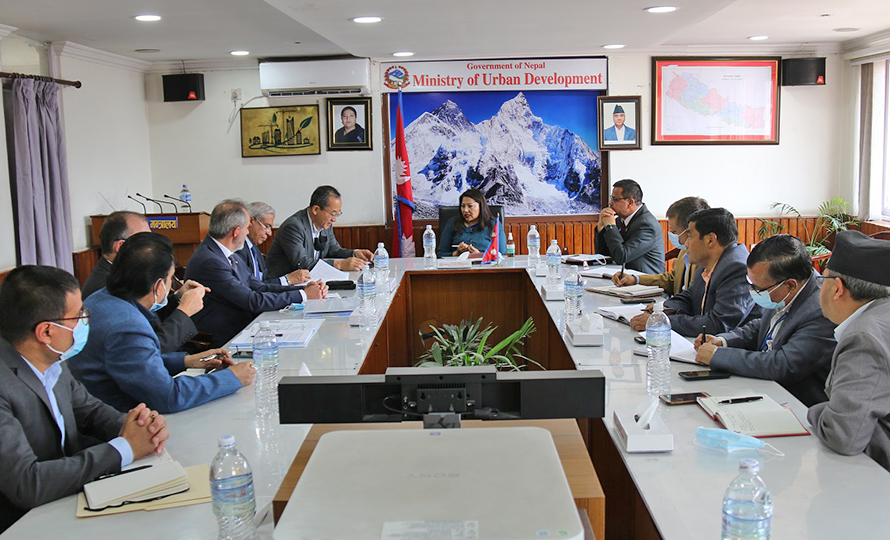 Minister Jhakri calls on the Asian Development Bank to speed up project development