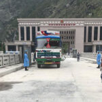 The number of containers passing through the Rasuwagadhi checkpoint has reached 14