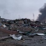 Russia’s airstrike hits oil depot in Ukraine’s northwest