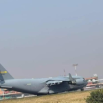 US Air Force aircraft in Kathmandu