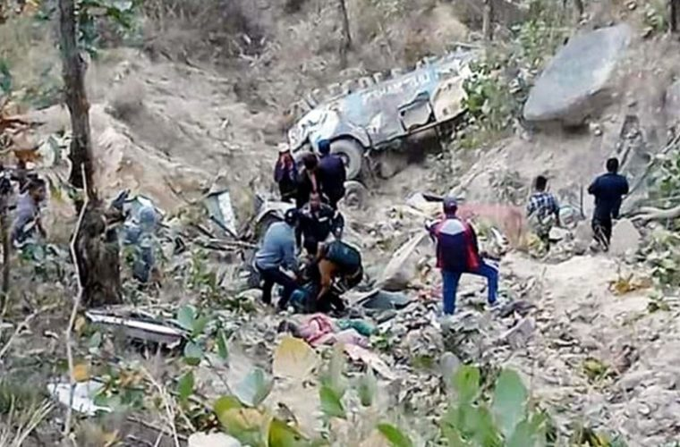 At least 14 were killed in the Sankhuwasabha bus accident