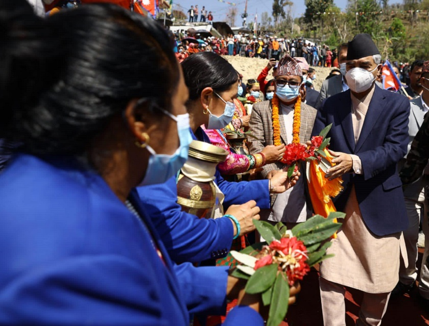 Prime Minister Deuba in Nuwakot