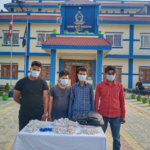 Four have been arrested for looting 13 kg of silver jewelry