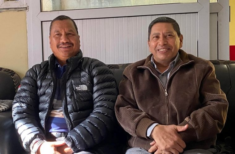 Meeting between Maoist Centre leader Shrestha and Biplav