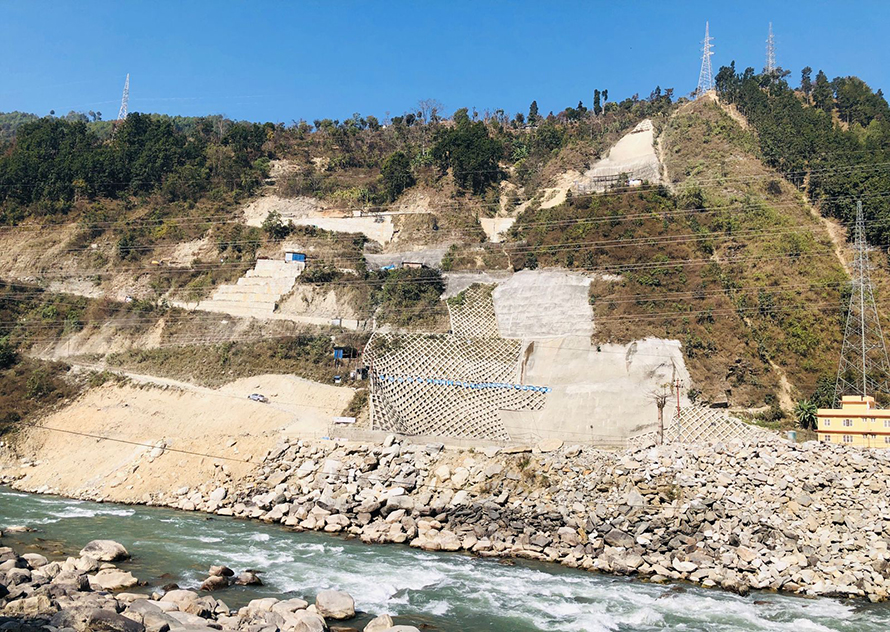 The Upper Trishuli-3B project’s construction has picked up speed